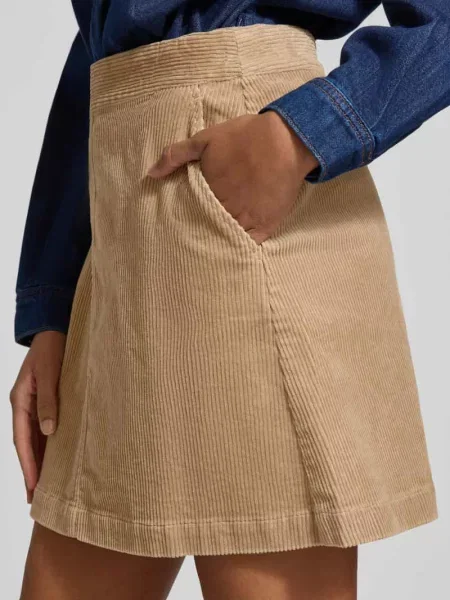 Spódnica mini z sztruksu Marc O'polo Denim beżowa