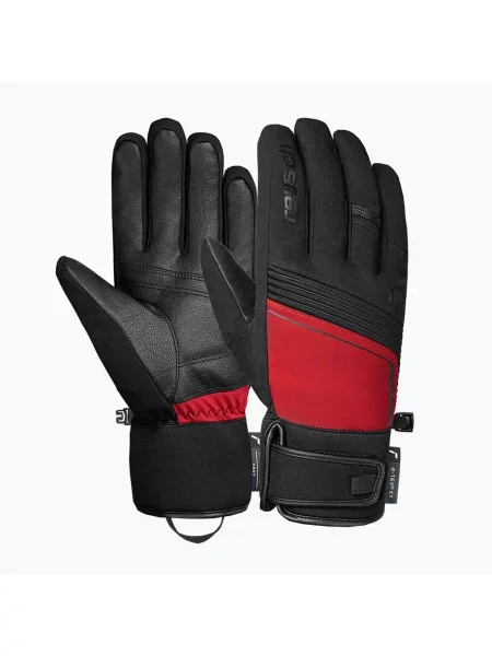 Mănuși de schi Reusch Louis R-Tex XT black/tango red negru