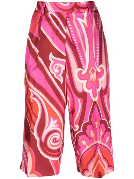 Pantaloni scurți Etro cu imagine roz