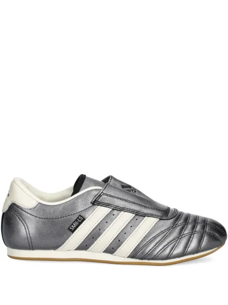 Велурени маратонки Adidas Gazelle на райета бяло