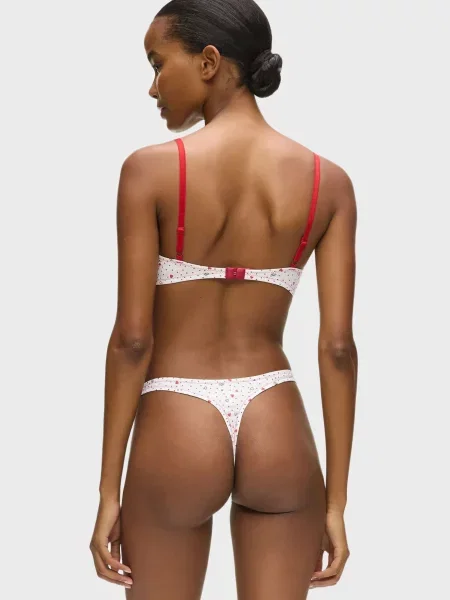 Стрінги Karl Lagerfeld з сердечками білі