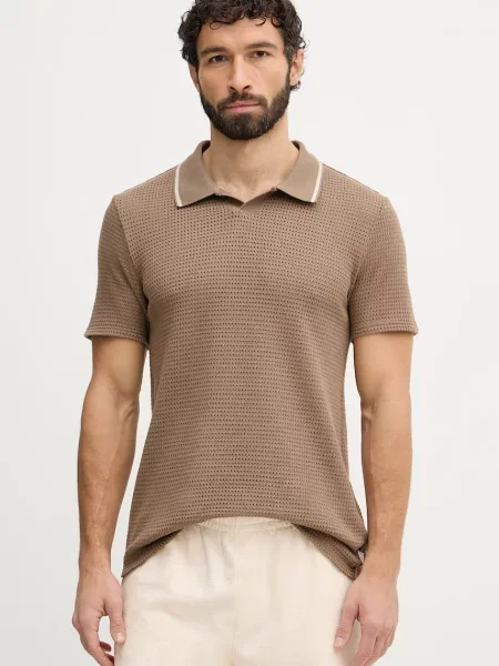 Guess polo bărbați DARYL maro