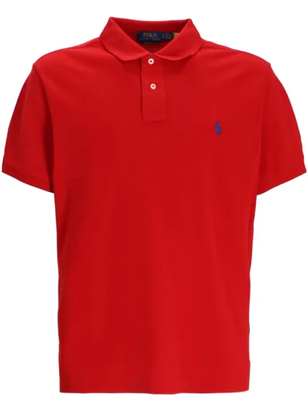 Tricou polo Polo Ralph Lauren cu broderie roșu