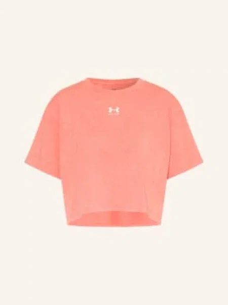 Under Armour Koszulka Ua Rival Boxy Wash pink różowa
