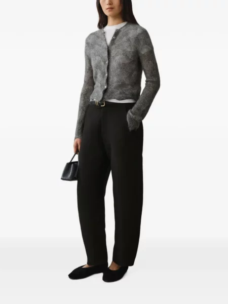 Decupat cardigan Less tricotate gri