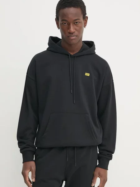 Pulover Diesel s kapuco črna