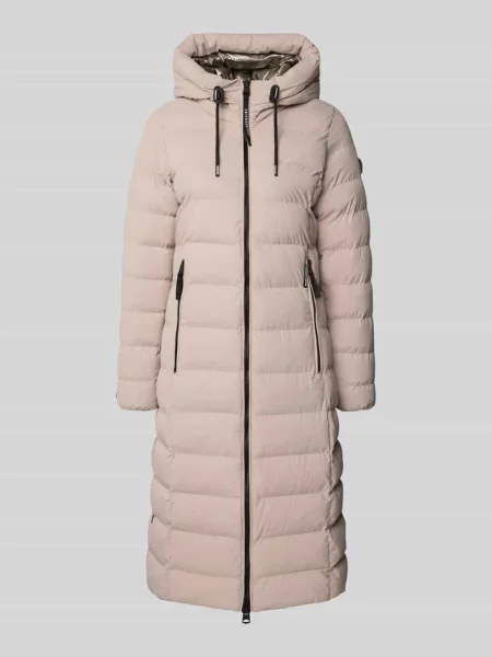 Płaszcz pikowany o kroju regular fit z zamkiem błyskawicznym dwustronnym model ‘Gamp’ Khujo beżowy