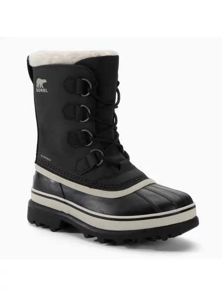 Śniegowce Sorel Caribou black/stone czarne