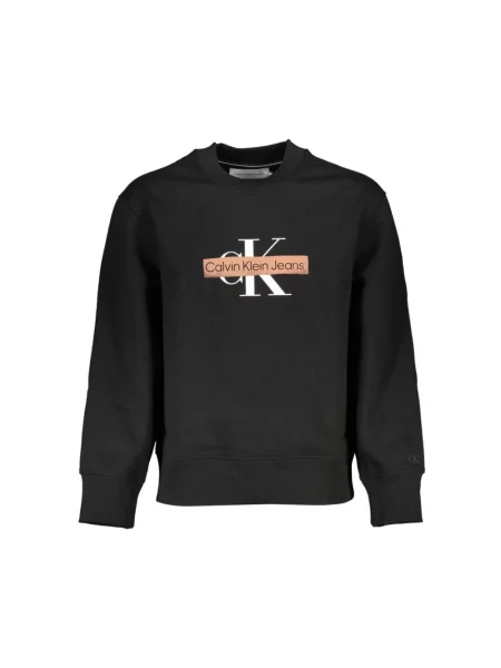 Bluza z nadrukiem Calvin Klein Jeans elegancka czarna