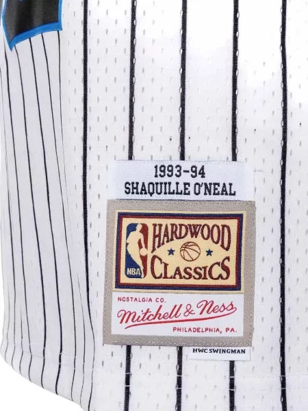 Cămașă Mitchell & Ness cu dungi din jerseu alb