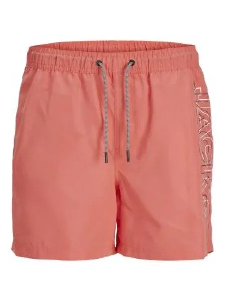 JACK & JONES Șorturi de baie JPSTFiji corai / negru alb
