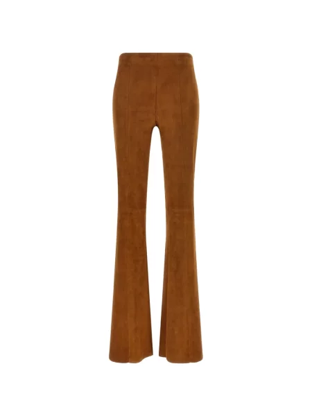 Pantaloni Stouls evazate maro