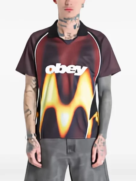 Tričko Obey červené
