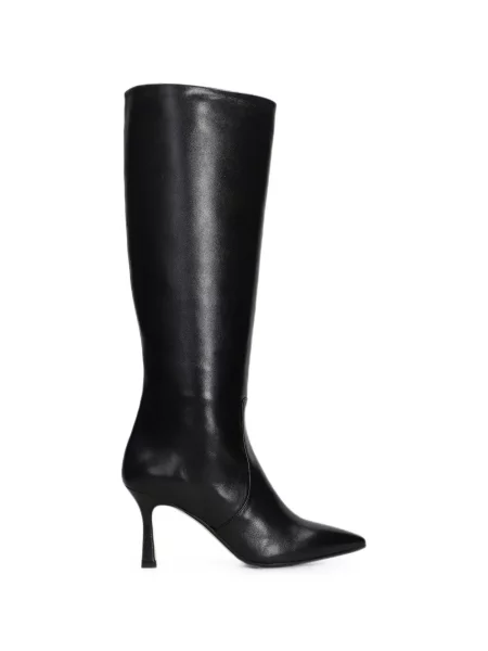 Botine The Seller din piele negru