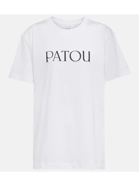 Tricou Patou din jerseu alb