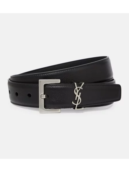 Curea Saint Laurent din piele negru
