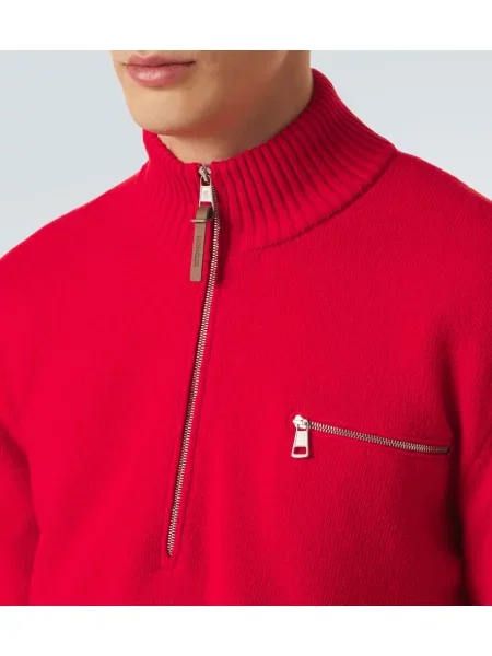 Pulover Moncler de lână roșu