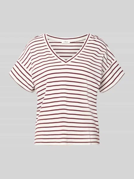 T-shirt o kroju relaxed fit z czystej bawełny S.oliver Red Label