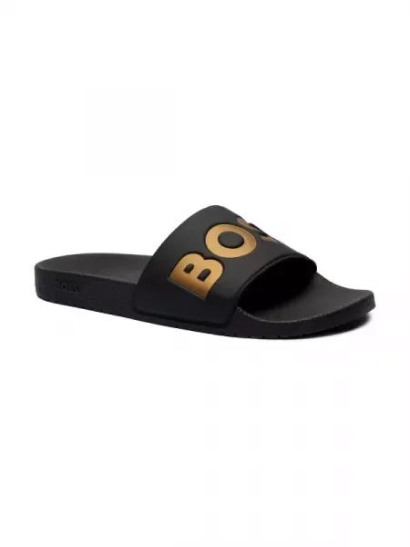 BOSS BLACK Papucs Aryeh_Slid fekete