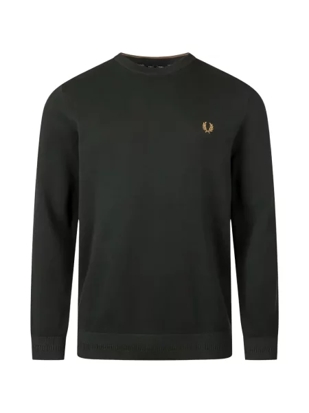 Пуловер Fred Perry бродиран зелено