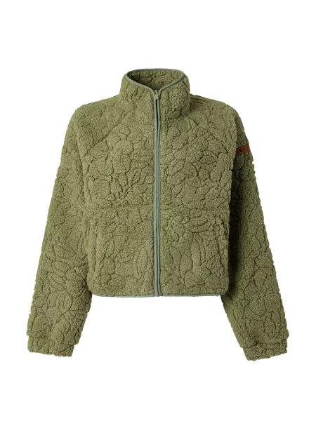 ROXY Jachetă fleece BLURRY stuf verde