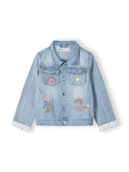 MINOTI Geacă de primăvară-toamnă denim / galben / portocaliu / roz albastru