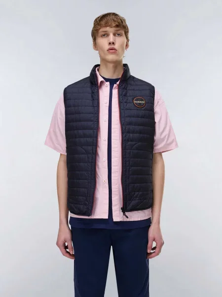 Утеплений жилет Napapijri A-AMIATA V темно-синій синій