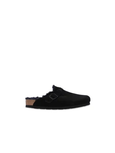 Birkenstock Klapki Boston Vl/Sheraling czarny