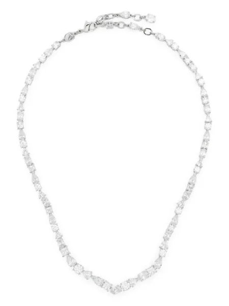 Colier Swarovski de cristal argintiu