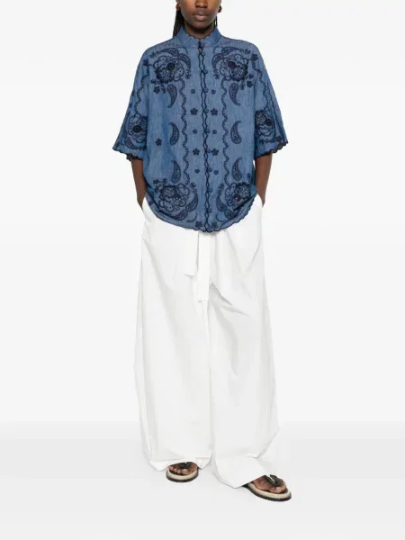 Bluză Zimmermann cu model paisley albastru