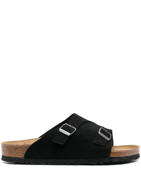 Sandale Birkenstock din piele de căprioară negru