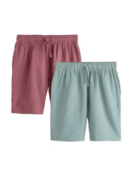 Next Kalhoty světle zelená / světle červená