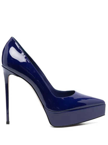 Pantofi cu toc Le Silla din piele albastru