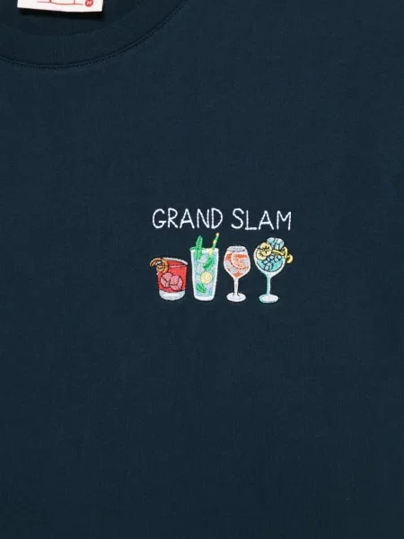Tricou Mc2 Saint Barth cu broderie albastru