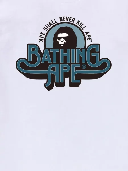 Tricou A Bathing Ape® cu imagine alb
