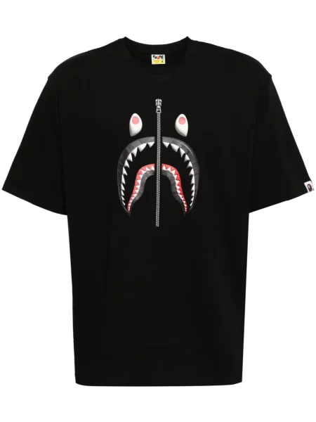 Tricou A Bathing Ape® cu imagine negru