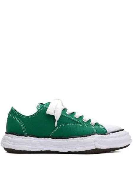 Sneakerși Maison Mihara Yasuhiro cu șireturi din dantelă verde
