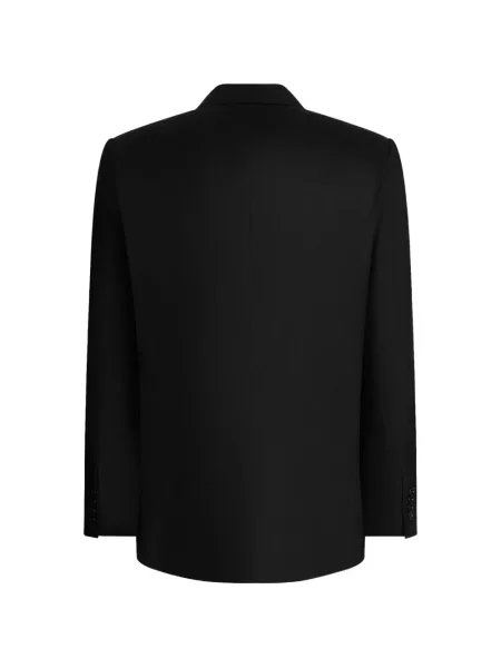 Geacă Dolce & Gabbana de flanelă negru