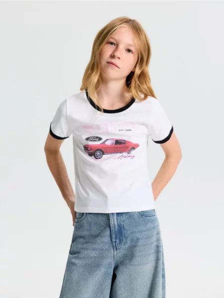 Dětské top Sinsay bílý