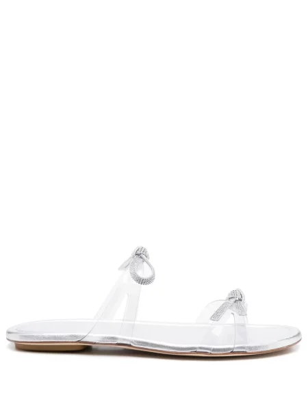 Papuci Stuart Weitzman cu funde alb