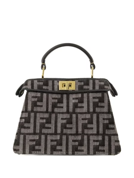 Geantă Fendi Peekaboo negru