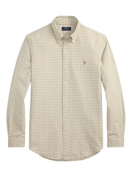 Μικρός κασκέτο Polo Ralph Lauren με χαμηλή μέση υφαίνω διαγωνίως πράσινο