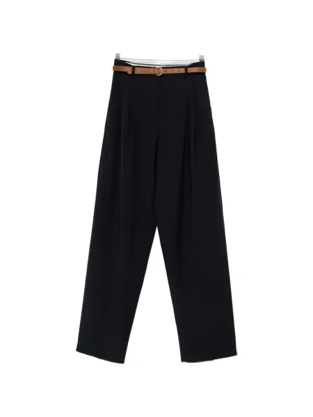 Pantaloni Max Mara plisate albastru