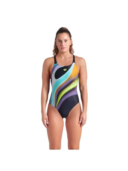 Strój Kąpielowy Arena Water Fluids Swimsuit Swim czarny