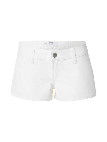 HOLLISTER Jeans denim alb