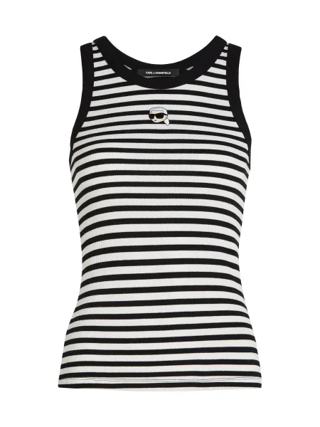 Karl Lagerfeld Top | Slim Fit negru