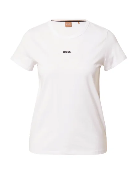 BOSS Black Tricou EVENTSA negru alb