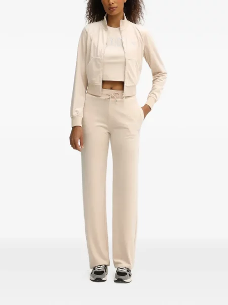 Pantaloni Guess de catifea alergare