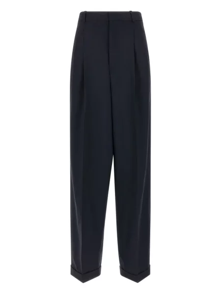 Kołnierzykowy spodnie Polo Ralph Lauren plisowane czarne