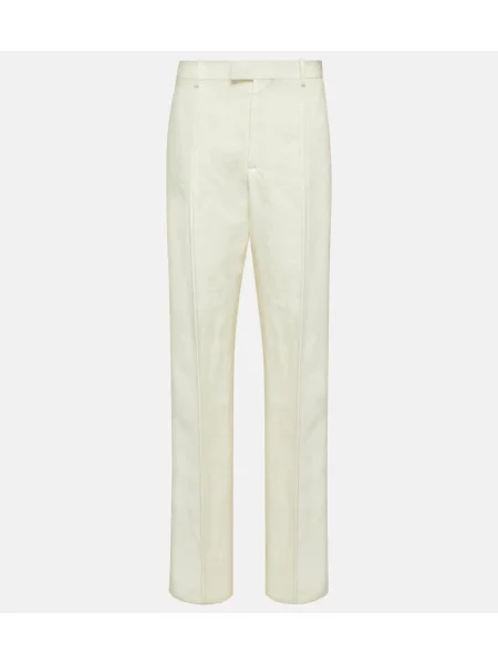 Pantaloni Bottega Veneta de in alb